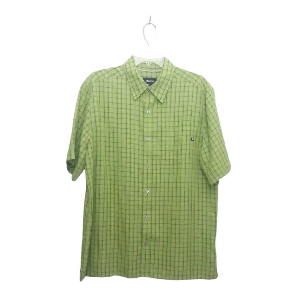 Marmot Shirt Men's L Plaid Button Up Hiking Outdoor Camp Dadcore Gorpcore Norm